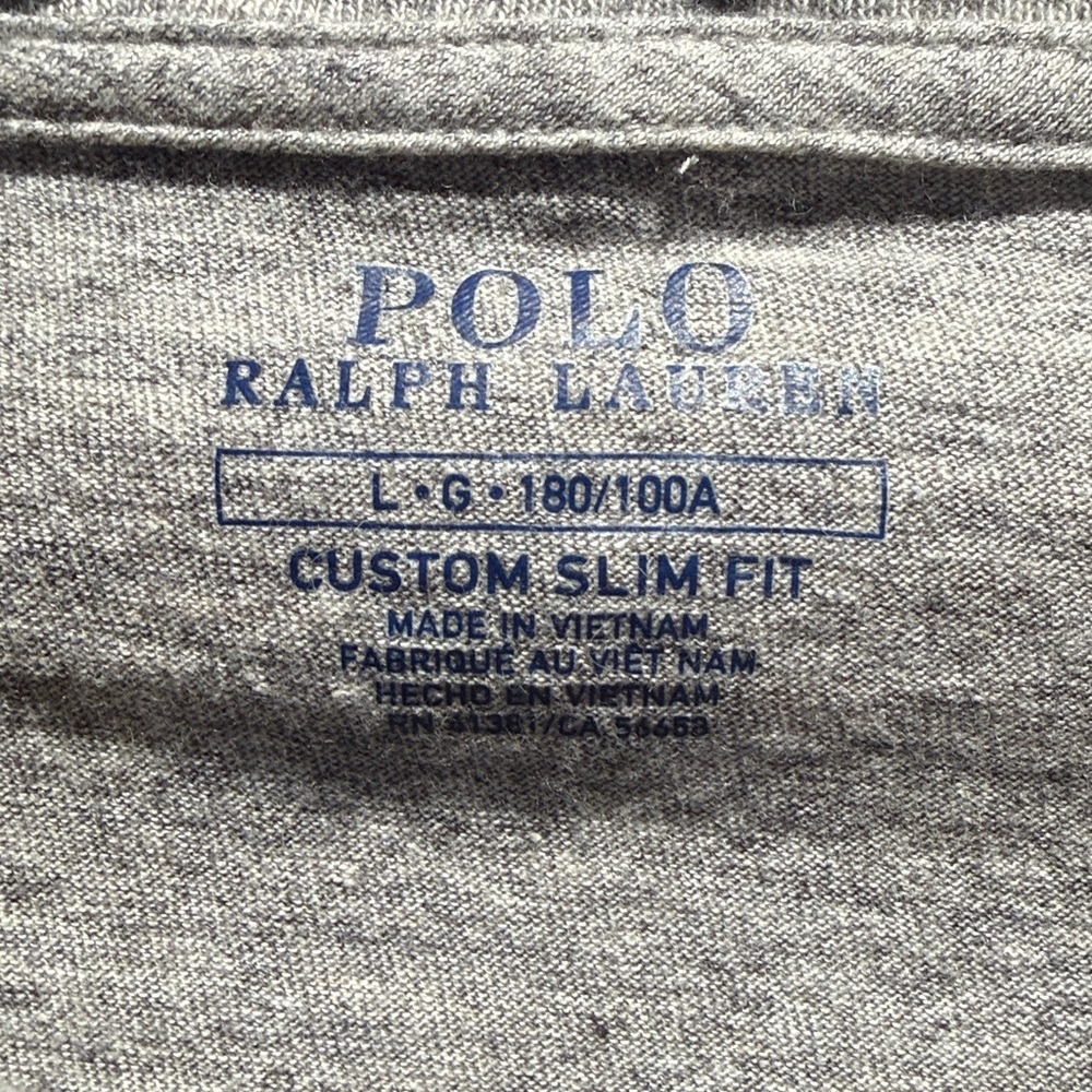 Polo by Ralph Lauren Heather Gray Long Sleeve Tee - Picture 3 of 3